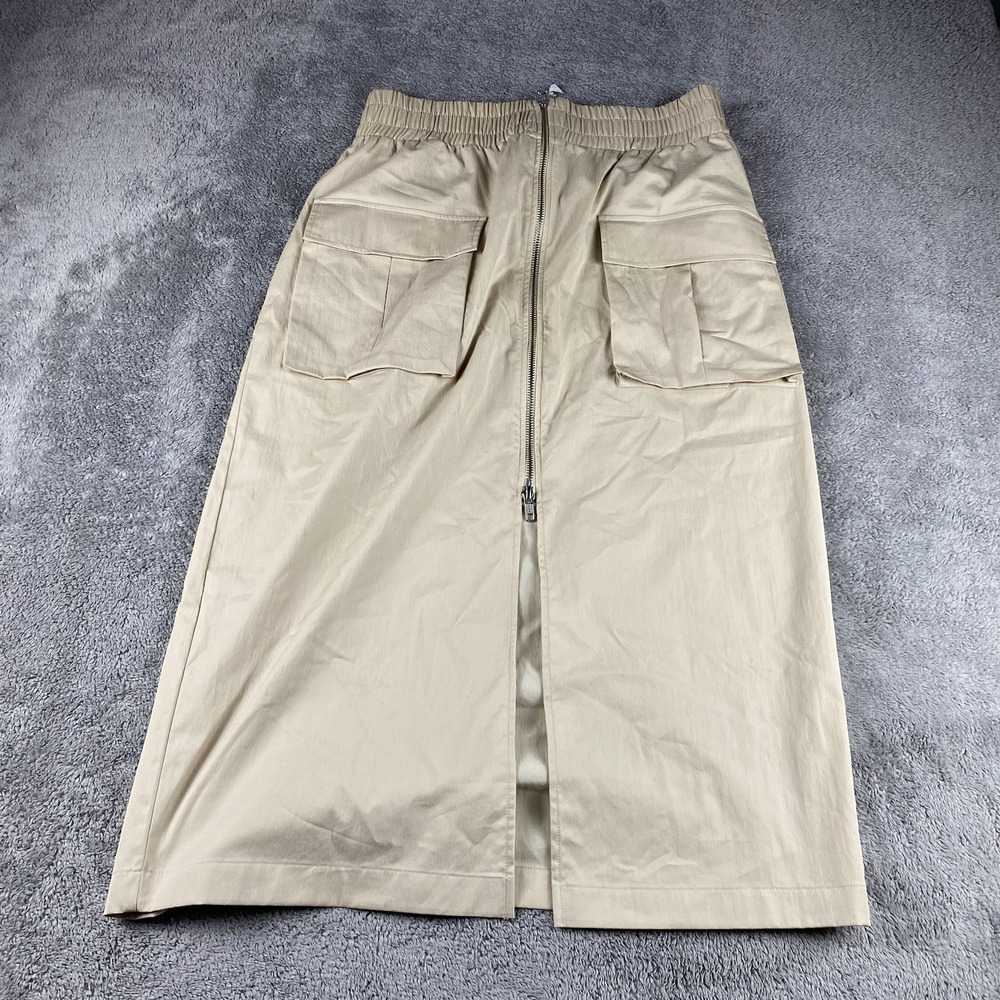 Abercrombie & Fitch Vintage Cargo Skirt Women Medium Beige Midi Y2K Gorpcor